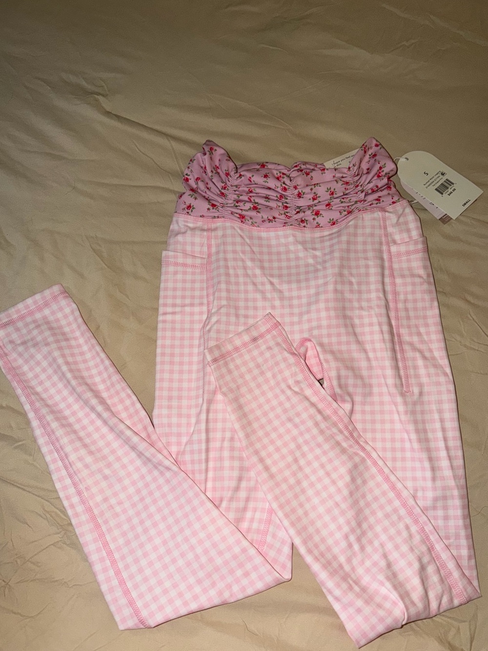 Blogilates Floral/Gingham Leggings